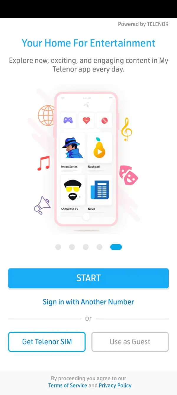 Sign In or Start on My Telenor App